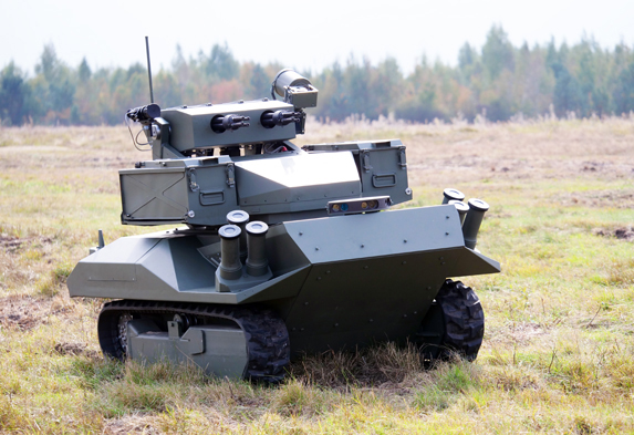 Belarus giới thiệu robot chiến đấu tại UAE